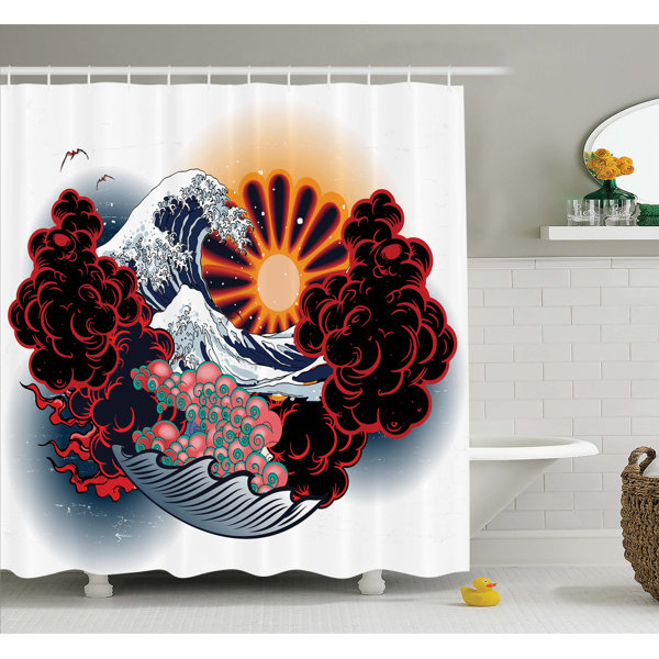 Ambesonne Tattoo Shower Curtain with Hooks Included Wayfair